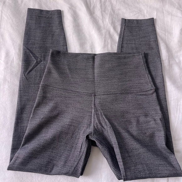 NWOT Lululemon Align Pant Mini Heathered Herringbone Heathered Black 4 - Picture 7 of 10